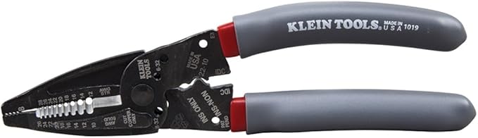 Klein Tools 1019 Klein Kurve Wire Stripper / Crimper / Cutter, Made in USA, Cutting / Crimping / Stripping Tool for B and IDC Connectors, Terminals, More