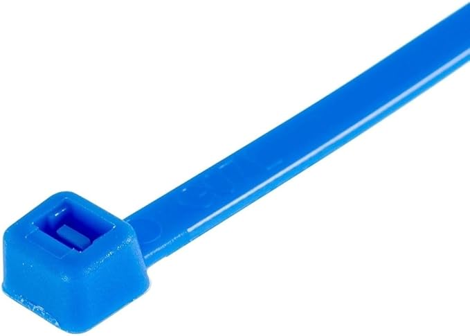 GTSE 4 Inch Blue Zip Ties, 1,000 Bulk Pack, 18lb Strength, UV Resistant Small Nylon Cable Ties, Self-Locking 4" Tie Wraps