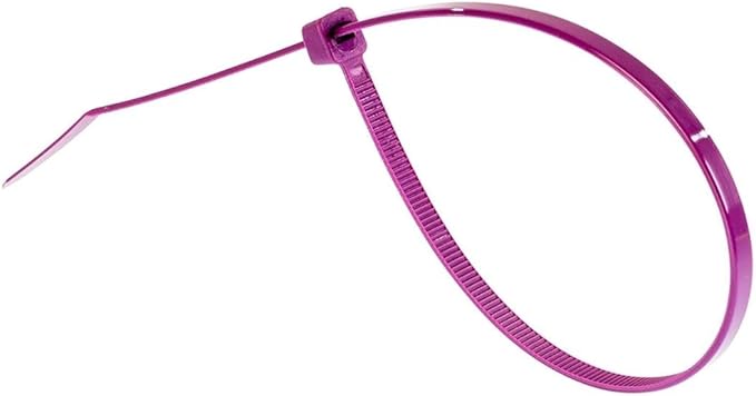 GTSE 12 Inch Purple Zip Ties, 1,000 Bulk Pack, 50lb Strength, UV Resistant Long Nylon Cable Ties, Self-Locking 12" Tie Wraps