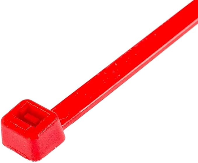 GTSE 4 Inch Red Zip Ties, 5,000 Bulk Pack, 18lb Strength, UV Resistant Small Nylon Cable Ties, Self-Locking 4" Tie Wraps