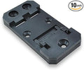 Winford Engineering DIN Rail Mounting Brackets, 35mm x 68mm, Black, RoHS Compliant, 10-Pack