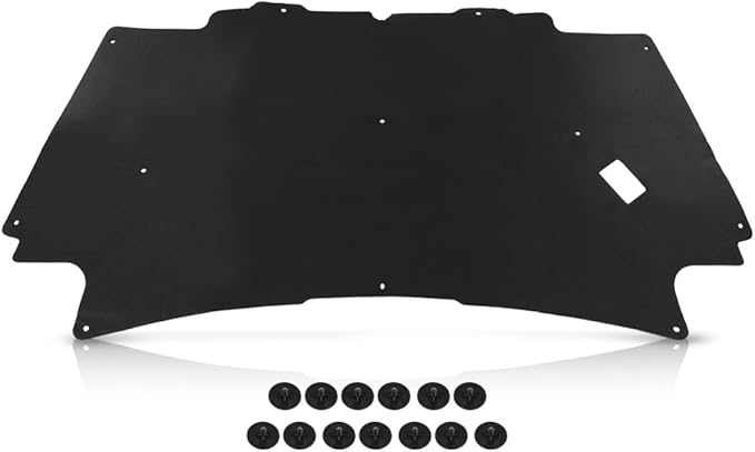 G-PLUS Hood Insulation Pad with Clips Compatible with 2002-2008 Dodge Ram 1500 Gas Only, Not for Diesel