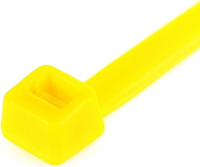 GTSE 12 Inch Yellow Zip Ties, 100 Pack, 50lb Strength, UV Resistant Long Nylon Cable Ties, Self-Locking 12" Tie Wraps
