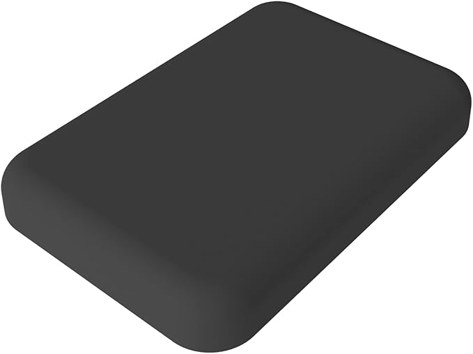 Puxicu Clear Case Compatible with Magsafe Battery Pack, Slim Design Matte TPU Rubber Soft Skin Silicone Protective Cover for Magsafe Battery Pack - 2 Pack (Black+Clear)