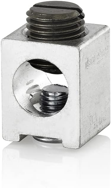 Leviton Circuit Breaker Ground Lug, 6-2/0 Awg, LLGND, Gray