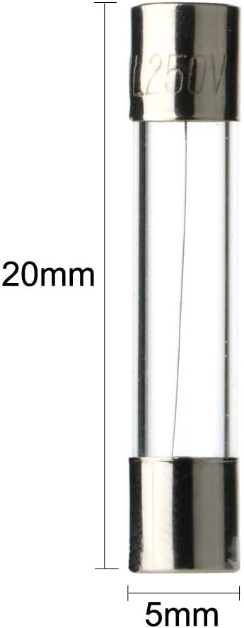 5pcs 5x20mm AGC Fuse Holder Inline Screw Type with 16 AWG Wire + 150pcs 5x20mm Fast-Blow Glass Fuses Quick Blow Car Glass Tube Fuses Assorted Kit
