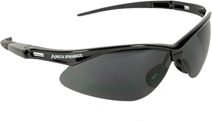 Malta Dynamics APEX Safety Glasses – Anti Scratch and Anti Fog Protection, Construction Safety Glasses for Men and Women, ISEA & ANSI Z87 Compliant (Tinted, 12 Pairs)