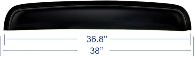 38inch 980mm Universal Sun Roof Wind Deflector, 1pcs Dark Smoke Auto Moon Sunroof Window Visor with Double Side Tape RN98