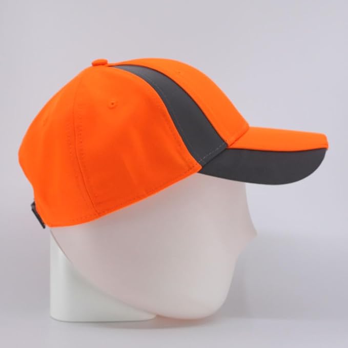 The Vintage Year Reflective High Visibility Piping Neon Polyester Twill Low Profile Structured Baseball Cap