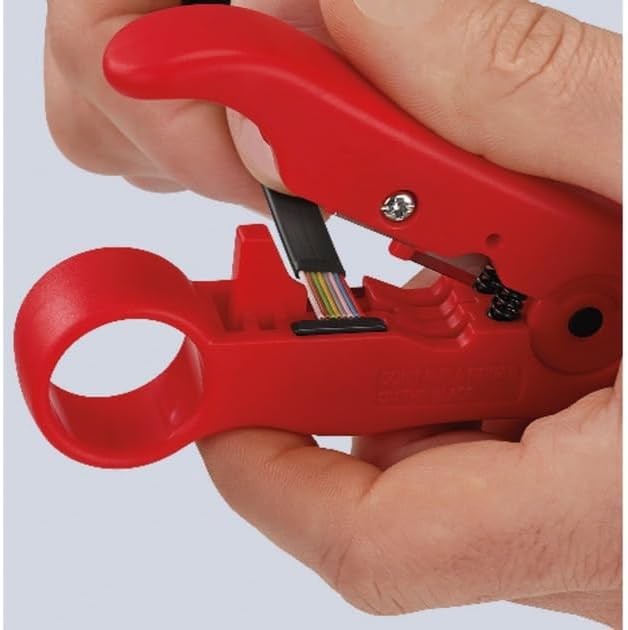 Knipex 16 60 06 SB Stripping Tool for coax cables and data cable 4,92" in blister packaging