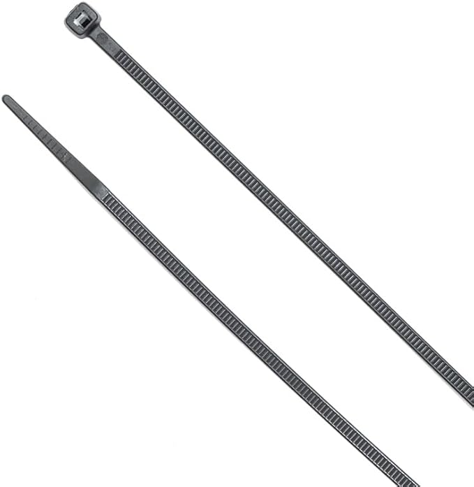 ZipTie.com 6-inch UV Resistant Black Multi-Purpose Cable Tie, 45-lb Tensile Strength, UL 21 Listed, 100-Pack