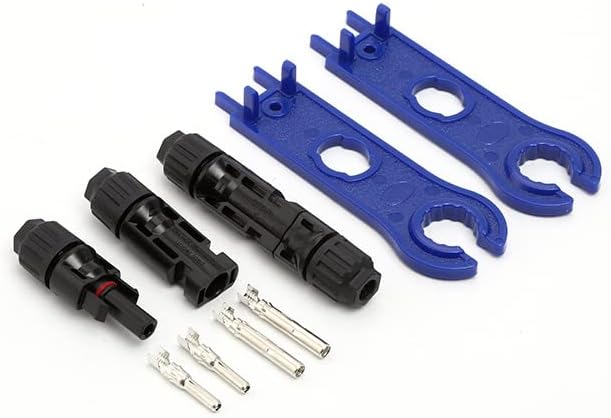 100PCS/50 Pairs Solar connectors Waterproof IP67 Solar Panel Connector Male/Female pv connectors(14-10AWG) with 2 Spanners (50)