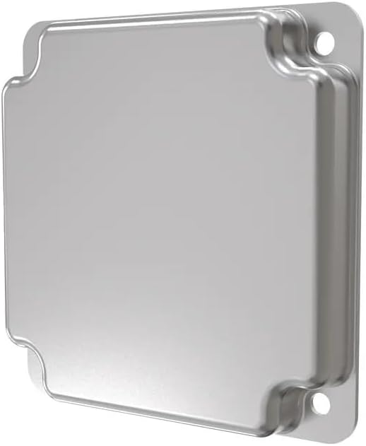 Raco 804C Square Exposed Work Cover, Blank, No Holes, 4"