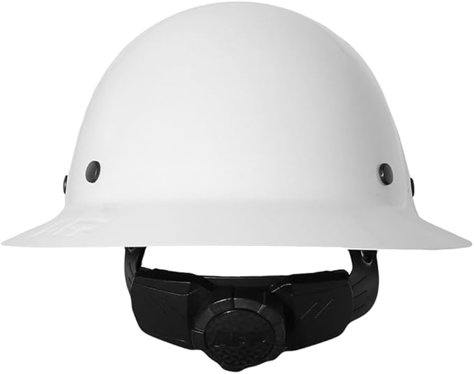AFP Fiber Full Brim Hard Hat | 6 Point Ratchet Suspension | OSHA & ANSI Rated | Hard Hats for Men | Premium Construction Helmets for Safety