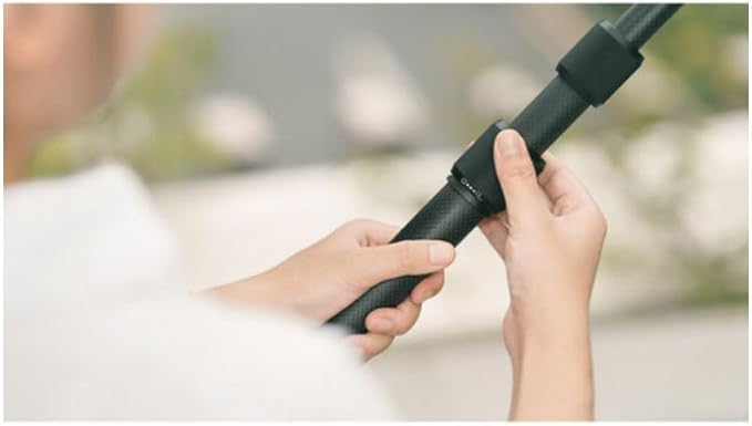 Saramonic 3-Section Carbon Fiber Boompole with Internal Coiled XLR Cable, 3.3 to 8.2' Adjustable Length with 3/8"-16 and 5/8" Adapters, and Carrying Case