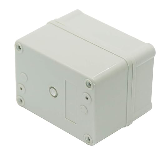 Zulkit Junction Box ABS Plastic Dustproof Waterproof IP67 Junction Boxes Universal Electrical Project Enclosure DIY Electronic Project Box Grey 4.33 x 3.15 x 3.35 inch (110 x 80 x 85 mm)