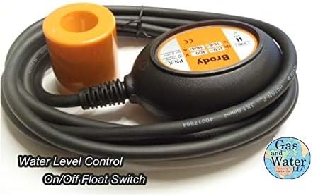 BRODY Automatic Float Switch Water Tank Level Sensor on/Off Control with 10' Cable Sump Pump