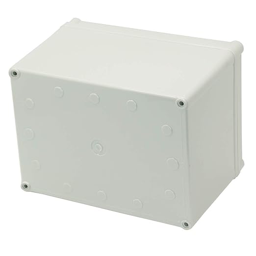 Zulkit Junction Box ABS Plastic Dustproof Waterproof IP67 Junction Boxes Universal Electrical Project Enclosure DIY Electronic Project Box Grey 7.87 x 5.91 x 5.12 inch (200 x 150 x 130 mm)