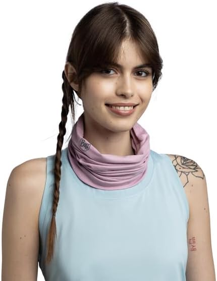 Buff CoolNet UV Neck Gaiter, UPF 50 Sun Protection, Breathable, Versatile, Quick Dry Face Mask, Solid Colors, Adult Size