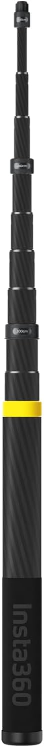 Insta360 Extended Edition Selfie Stick, 3m (9.8ft) Carbon Fiber Invisible Pole, Compatible with Insta360 Ace, Ace Pro, Ace Pro 2, GO 3, GO Ultra, GO 3S, GO Ultra, ONE X2, X3, X4, X5 Action Cameras