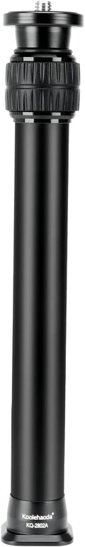 Koolehaoda Tripod Extension Pole, 2-Section Aluminum Center Column Extender Rod Telescopic Stick Monopod with Arca Port for Tripod/Ball Head/Gimbal/Camera, Max Load 33lb