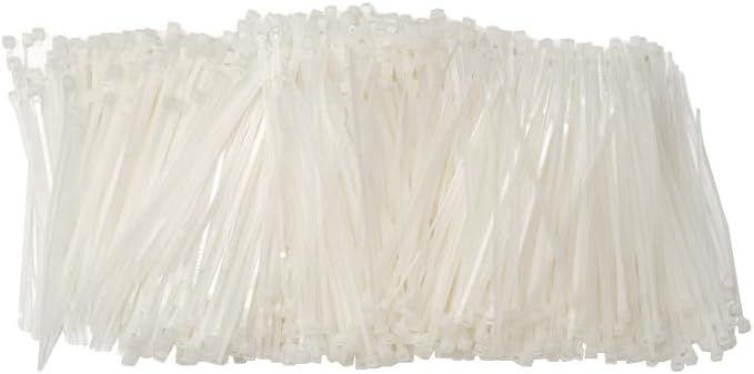 ZipTie.com 4-inch Natural Multi-Purpose Cable Tie, 18-lb Tensile Strength, UL 21 Listed, 1000-Pack