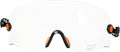 ANSI Z87 Safety Glasses - OSHA Construction Hard Hat Visor Accessories,Build in Clear/Tinted Lens Eye Protector