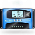 SolaMr Solar Charge Controller 60AMP Solar Panel Battery Regulator 12V/24V Auto with LCD Display Dual 5V USB Adjustable Parameter Fits for Open,AGM,Gel Lead Acid Batteries