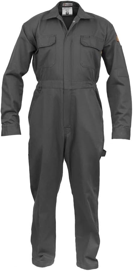 Just In Trend Classic Safety Work Coverall - Long Sleeve - 100% Cotton - 7 oz