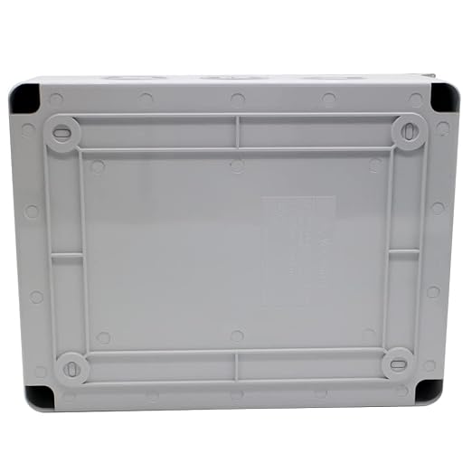 ABS Distribution Protection Box for Circuit Breaker, 12 Way Waterproof Outdoor Power Distribution Box DIN Rail Junction Box for Indoor Wall MCB