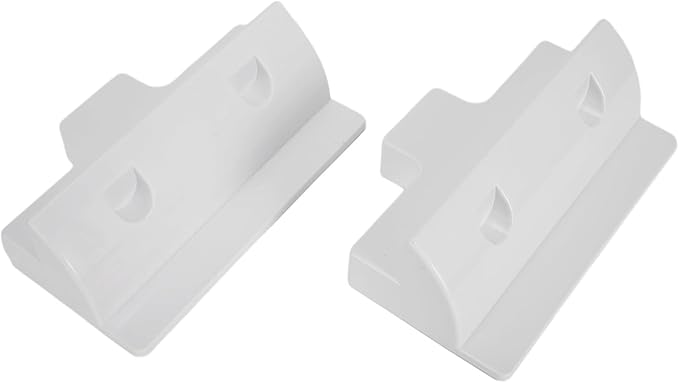 Adjustable Solar Panel Mounting Bracket Set For RV, Boat & Flat Roof – 2-Piece Black/White Kit(white)