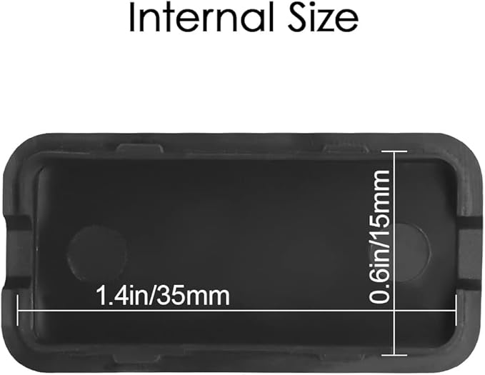 LeMotech Project Box 10 Pieces ABS Plastic Electrical Project Case Small Junction Box for Electronics Black 1.6 x 0.8 x 0.4 inch (40 x 20 x 11 mm)
