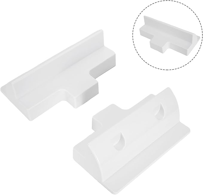 Adjustable Solar Panel Mounting Bracket Set For RV, Boat & Flat Roof – 2-Piece Black/White Kit(white)