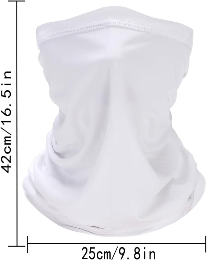 6 Pack Breathable Bandana Face Mask, Summer UV Protection Cooling Neck Gaiter Face Clothing