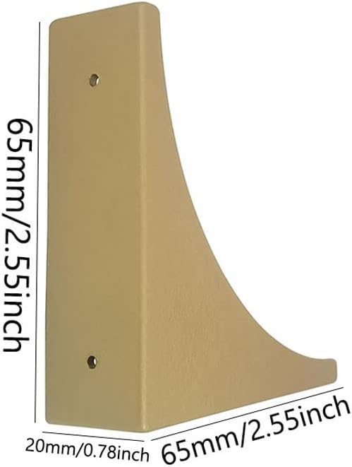 Corner Protector for Furniture Table, Metal Corner Guard, Retro Antique Decorative Furniture Edge Corners Guard Safety Covers Bumpers for Desk Speaker Jewelry Box Cabinet Corner Protectors (Gold)