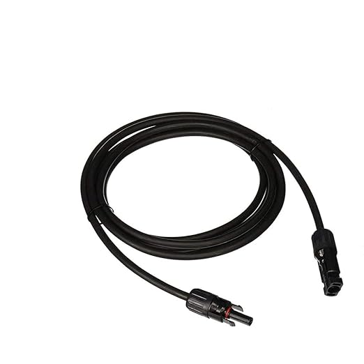 Renogy 10Ft 10AWG Male and Female Connectors Solar Extension Cable, 10FT-10AWG, Black