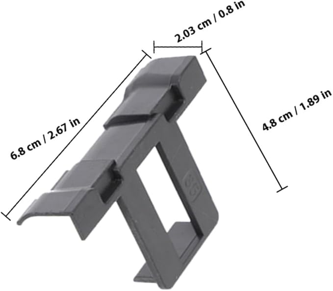 POPETPOP 12pcs Photovoltaic Panel Water Guide Clips 40mm Solar Panel Water Drainage Clamps for Module Maintenance and Mud Removal Outdoor Solar Equipment Accessories
