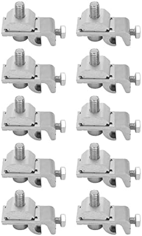10PCS Solar Panel Mounting Brackets Standing Seam,Aluminum Alloy Grounding Lug, Solar Grounding Clips for Solar Mounting System Panel Brackets Clamps Photovoltaic Support Parts