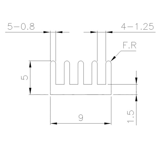 20PCS Black Aluminum Heat Sink with Thermal Conductive Adhesive Tape, 9×9×5mm Heatsink Cooler for Cooling VRM GPU Stepper Driver MOSFET VRam Regulators