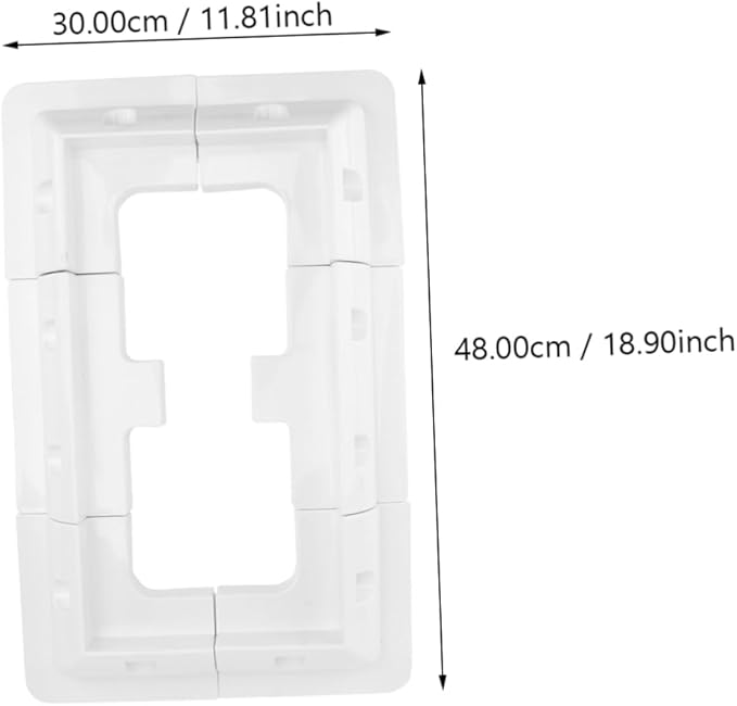 1set Solar Panel Mounting Brackets Lightweight Abs Solar Stand Racks for Roof Boat and Rv Easy Installation White Set