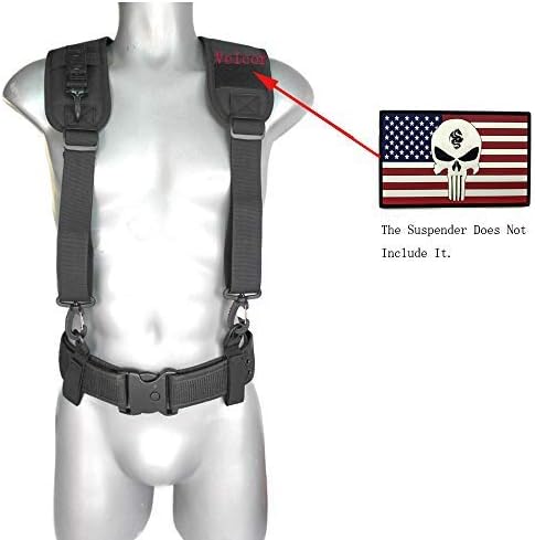 MELOTOUGH Tactical Suspenders for Duty Belt Harness,Police Suspenders Duty belt Padded Adjustable