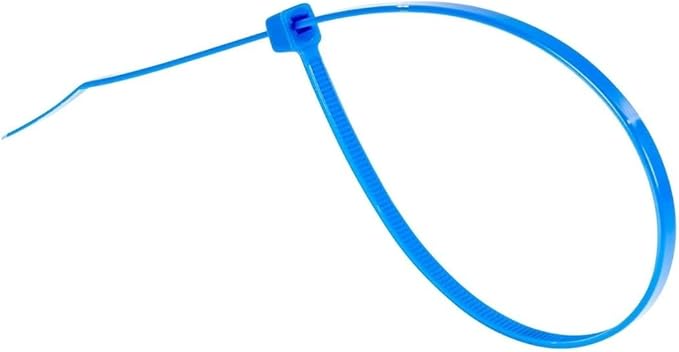 GTSE 12 Inch Blue Zip Ties, 100 Pack, 50lb Strength, UV Resistant Long Nylon Cable Ties, Self-Locking 12" Tie Wraps
