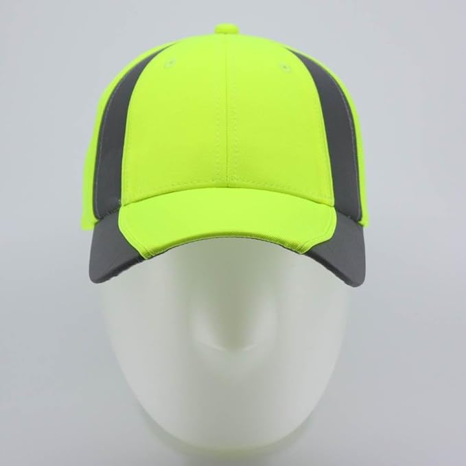 The Vintage Year Reflective High Visibility Piping Neon Polyester Twill Low Profile Structured Baseball Cap