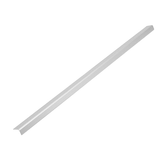 LC LICTOP Aluminum Angle Stock, Metal Corner Guards, Peel and Stick L Shaped Wall Door Frame, Cabinet Protectors Edge Trim Molding, 13.9in L x 0.4in-0.6in W x 0.07in T, 4Pcs Silver