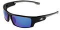 Bullhead Safety Dorado Safety Glasses with Polarized Blue Mirror, Unisex, ANSI Z87, Lightweight and Durable