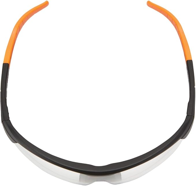 KLEIN TOOLS 60171 Safety Glasses, PPE Protective Eyewear with Semi Frame, Scratch Resistant and Anti-Fog, Clear Lens, 2-Pack