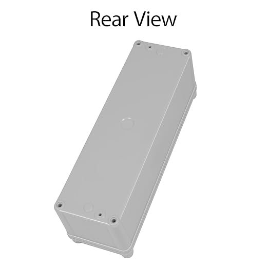 Junction Box，9.8"x 3.3"x 3.1" Outdoor Electrical Box with Mounting Plate, IP67 Dustproof Waterproof ABS Plastic Project Box, DIY Electrical Enclosure Gray (250x 85x 80 mm)