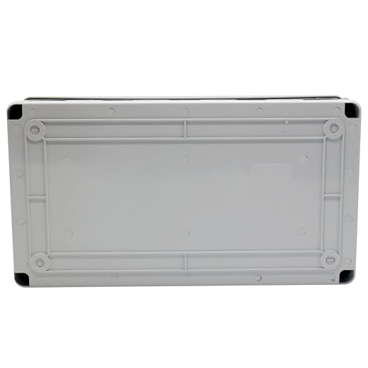 18 Din Rail Power Distribution Box Circuit Breaker Protector Cover Electrical Distribution Boxes Lid Gray with Terminal and DIN Rail for Miniature Circuit Breaker