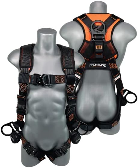 FRONTLINE FALL PROTECTION 105CFTB Combat™ Vest Style Harness with Front Side D-Rings and Suspension Trauma Straps (Universal)