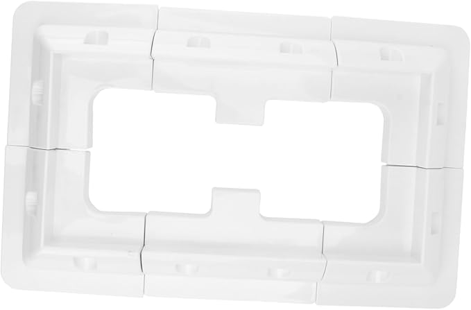 1set Solar Panel Mounting Brackets Lightweight Abs Solar Stand Racks for Roof Boat and Rv Easy Installation White Set